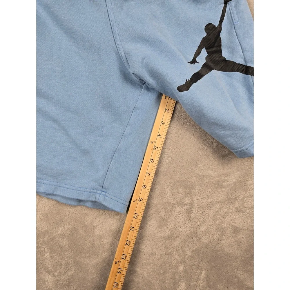 Jordan Sweat Basketball Shorts Mens Medium Blue Jumpman Logo Fleece 884280 *Read